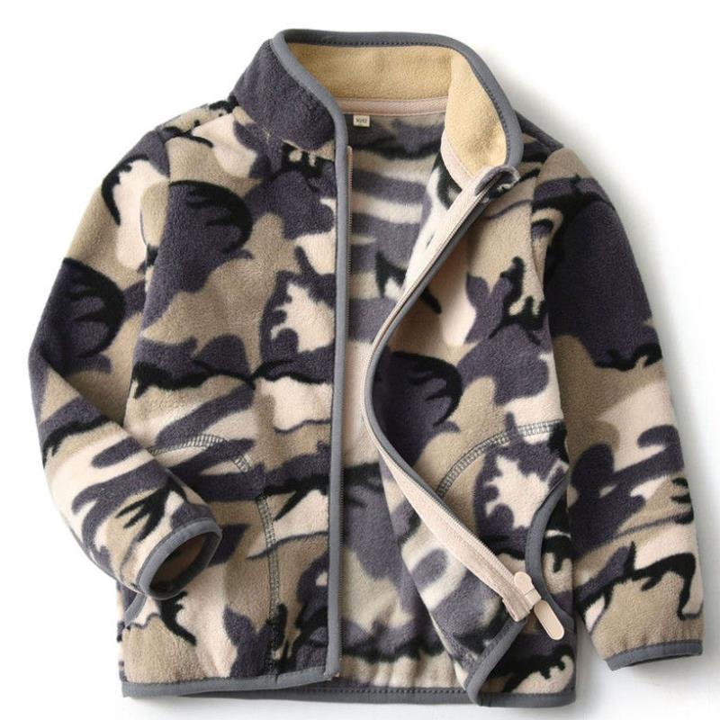 ❄️ Casaco Camuflado com Pelo para Crianças – Estilo e Conforto nos Dias Frios