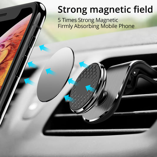 Suporte Magnético para Telemóvel – Clip para Ventilação do Carro