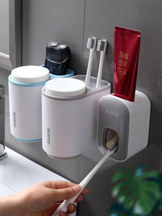 Dispenser Automático de Pasta de Dentes para Parede – Conjunto Completo para WC