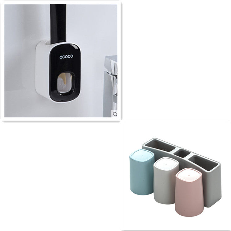 Dispenser Automático de Pasta de Dentes para Parede – Conjunto Completo para WC