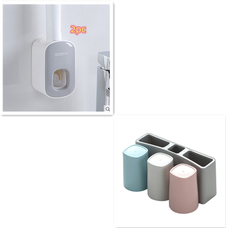 Dispenser Automático de Pasta de Dentes para Parede – Conjunto Completo para WC